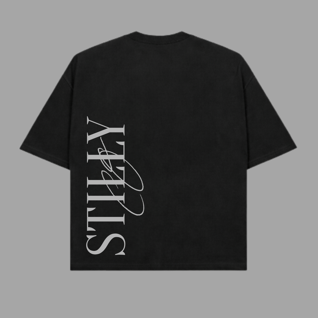 Oversized Signature Black T-shirt