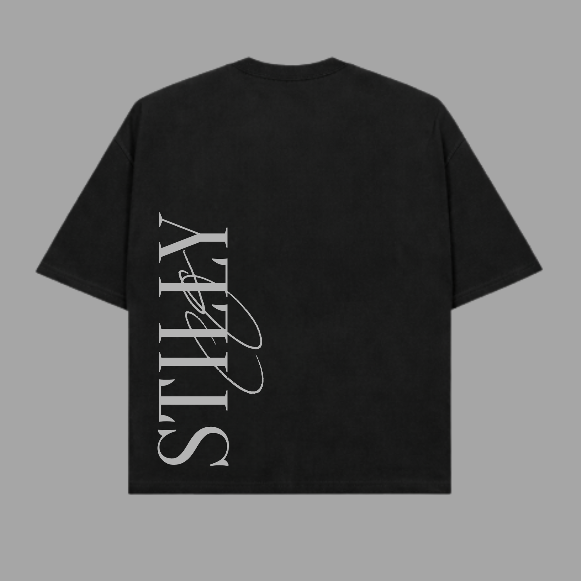 Oversized Signature Black T-shirt